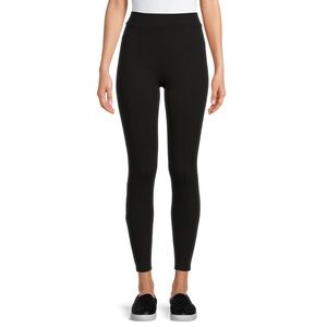 Time & Tru High Rise Black Leggings size L 12-14